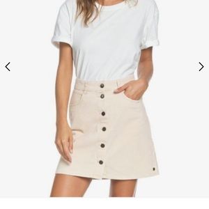 Unforgettable Fall Button Through Corduroy Skirt